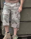 AIR COMBAT 3/4-PANTS PREWASH - Hose schwarz