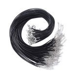 Halskette für Anhänger - Schwarzes Band mit Verschluss