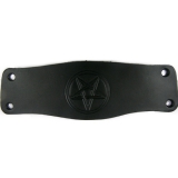 Lederarmband - Pentagramm (schwarz handarbeit)
