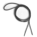 Lederband - schwarz (rund)